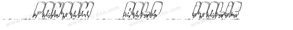 Fantom Bold Italic字体转换